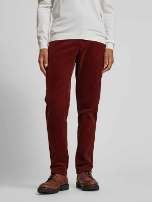 Spodnie sztruksowe o kroju regular fit z bawełny ekologicznej Christian Berg Men