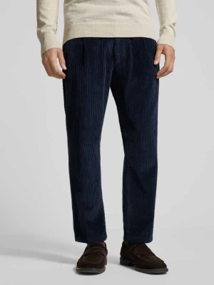 Spodnie sztruksowe o kroju regular fit z kieszeniami z tyłu model ‘CHASY’ drykorn