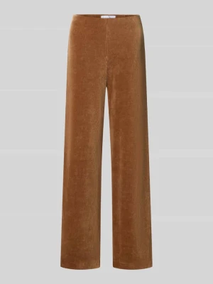 Spodnie sztruksowe o kroju regular fit z mieszanki bawełny model 'ELAINE' RAFFAELLO ROSSI Camel