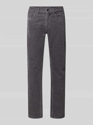 Spodnie sztruksowe o kroju regular fit z wpuszczanymi kieszeniami model ‘Laval’ Pierre Cardin