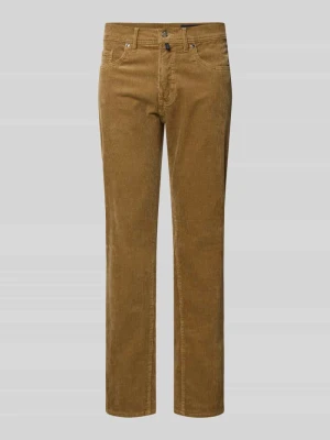Spodnie sztruksowe o kroju slim fit model ‘Laval’ Pierre Cardin