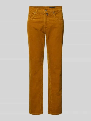 Spodnie sztruksowe o kroju slim fit model ‘Laval’ Pierre Cardin