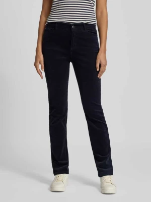 Spodnie sztruksowe o kroju slim fit z 5 kieszeniami Christian Berg Woman