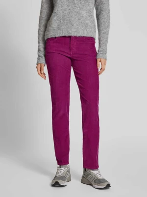 Spodnie sztruksowe o kroju slim fit z 5 kieszeniami model ‘Cici’ Angels