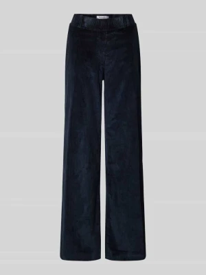 Spodnie sztruksowe o kroju slim fit z elastycznym pasem model ‘Pam Flared’ Raphaela By Brax