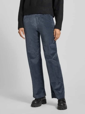 Spodnie sztruksowe o kroju slim fit z elastycznym pasem model ‘Pam Flared’ Raphaela By Brax