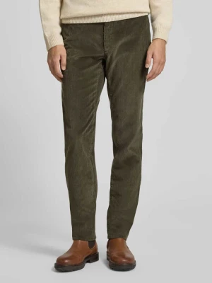 Spodnie sztruksowe o kroju slim fit z kieszeniami z tyłu model ‘Fabio’ BRAX
