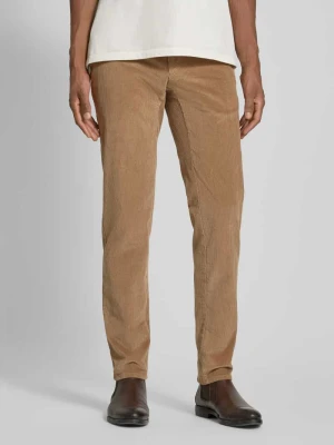 Spodnie sztruksowe o kroju slim fit z kieszeniami z tyłu model ‘Fabio’ BRAX