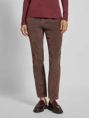 Spodnie sztruksowe o kroju slim fit z mieszanki bawełny model ‘Mary’ BRAX