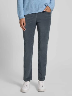 Spodnie sztruksowe o kroju straight fit model ‘Laura’ Raphaela By Brax