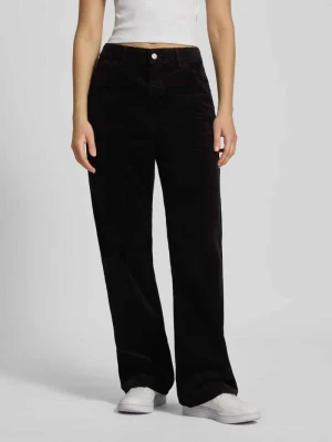 Spodnie sztruksowe o kroju straight fit z 5 kieszeniami model ‘Coventry’ Carhartt WIP Czarny