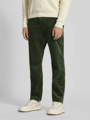 Spodnie sztruksowe o kroju tapered fit z fakturowanym wzorem MCNEAL