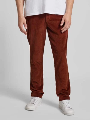 Spodnie sztruksowe o kroju tapered fit z wpuszczanymi kieszeniami model ‘CORDUROY’ jack & jones