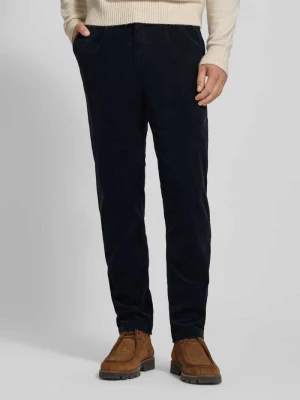 Spodnie sztruksowe o kroju tapered z mieszanki bawełny Boss Orange