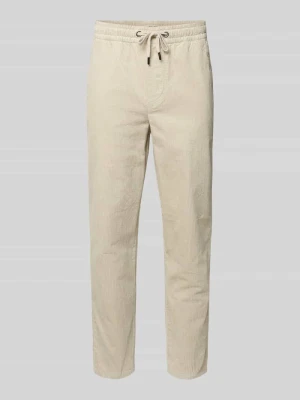 Spodnie sztruksowe o kroju tapered z mieszanki bawełny model ‘LINUS’ Only & Sons