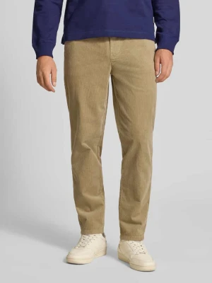 Spodnie sztruksowe o kroju tapered z mieszanki bawełny model ‘LINUS’ Only & Sons