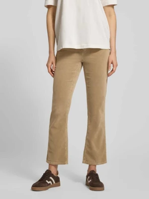 Spodnie sztruksowe o rozkloszowanym kroju z 5 kieszeniami model ‘Enja’ Opus Camel