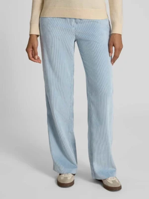 Spodnie sztruksowe o rozkloszowanym kroju z lamowanymi kieszeniami z tyłu model ‘CHIARA’ MAC