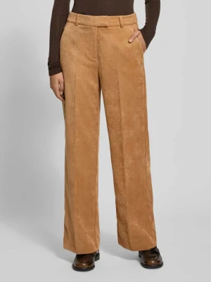 Spodnie sztruksowe o szerokim kroju w kant model ‘September’ comma