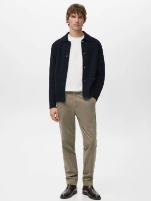 Spodnie sztruksowe slim fit beżowy - Mężczyzna - - MANGO MAN