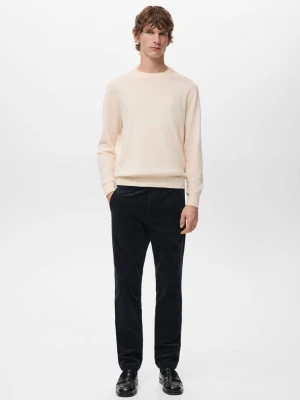 Spodnie sztruksowe slim fit granatowy - Mężczyzna - - MANGO MAN