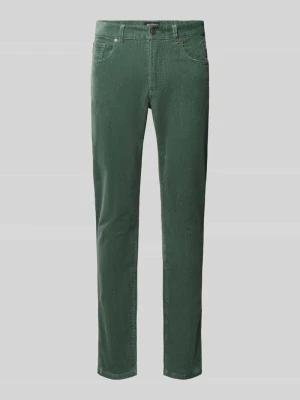 Spodnie sztruksowe w fasonie 5 kieszeni model 'RALSTON' Scotch & Soda Ciemnozielony