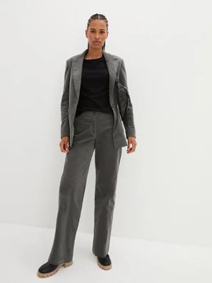 Spodnie sztruksowe z bawełny organicznej z domieszką stretchu bonprix