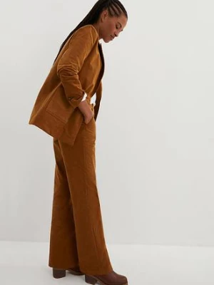 Spodnie sztruksowe z bawełny organicznej z domieszką stretchu bonprix