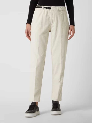Spodnie sztruksowe z dodatkiem streczu model ‘Marilyn’ White Sand