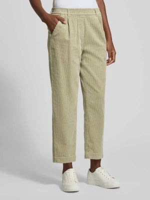 Spodnie sztruksowe z elastycznym pasem model ‘Myha soft’ Opus