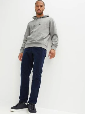 Spodnie sztruksowe z gumką w talii, regular fit, prosta nogawka bonprix