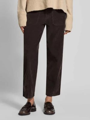 Spodnie sztruksowe z kieszeniami z tyłu model ‘Lissie’ Opus