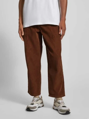 Spodnie sztruksowe z materiałowym paskiem model ‘UMO’ WOODBIRD