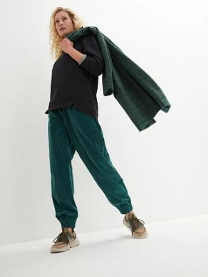 Spodnie sztruksowe z mieszanki bawełny bonprix