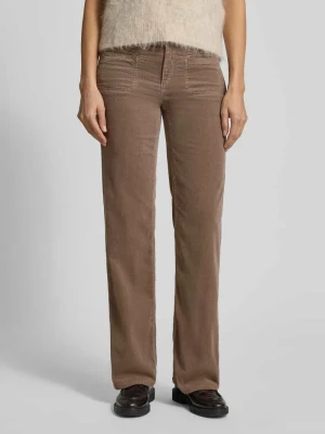 Spodnie sztruksowe z poszerzaną nogawką i wpuszczanymi kieszeniami model ‘TESS’ CAMBIO