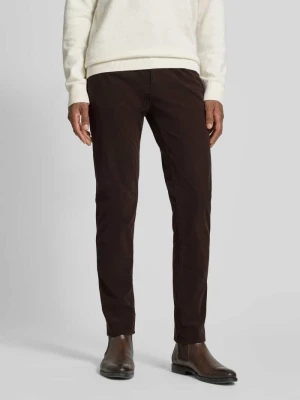 Spodnie sztruksowe z prostą nogawką z szlufkami na pasek model ‘DELAWARE’ Boss