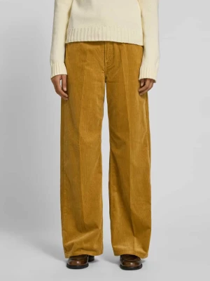 Spodnie sztruksowe z szerokimi nogawkami i 5 kieszeniami Polo Ralph Lauren Camel