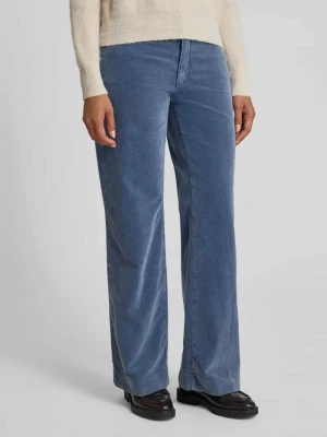 Spodnie sztruksowe z szerokimi nogawkami i wpuszczanymi kieszeniami MAC