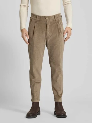 Spodnie sztruksowe z wpuszczanymi kieszeniami w stylu francuskim drykorn