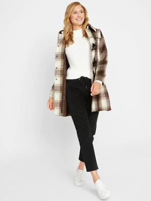 Spodnie sztruksowe z wygodnym paskiem bonprix