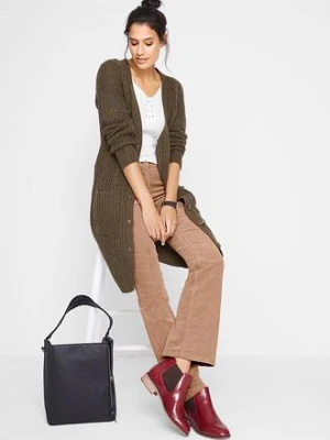 Spodnie sztruksowe ze stretchem o kroju bootcut bonprix