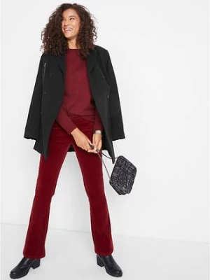 Spodnie sztruksowe ze stretchem o kroju bootcut bonprix