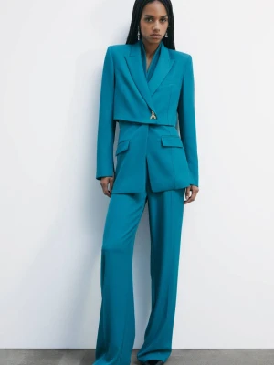 Spodnie szwedy z wysokim stanem PATRIZIA PEPE