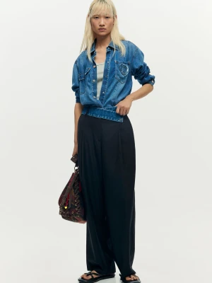 Spodnie tailor kombinowane Desigual