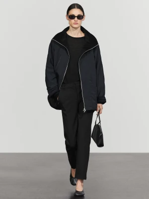 Spodnie Techniczne Typu Stretch - Czarny - Massimo Dutti - Female