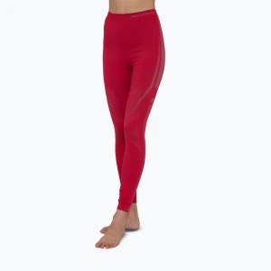 Spodnie termoaktywne damskie Brubeck Dry raspberry / gray Czerwony