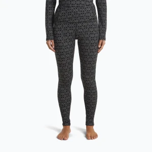 Spodnie termoaktywne damskie icebreaker Merino 260 Tech Vertex High Rise black / snow