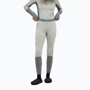 Spodnie termoaktywne damskie Peak Performance Peak Performance Magic 7/8 Long Johns Wool-Blend Baselayer med grey melange/melange grey