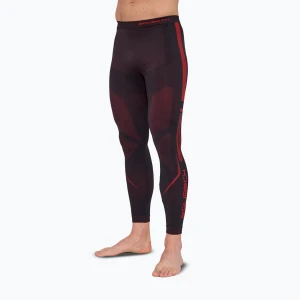 Spodnie termoaktywne męskie Brubeck Dry black / red