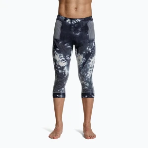 Spodnie termoaktywne X-Bionic Energy Accumulator Wild 3 / 4 tiedye x black / fluo pink Granatowy